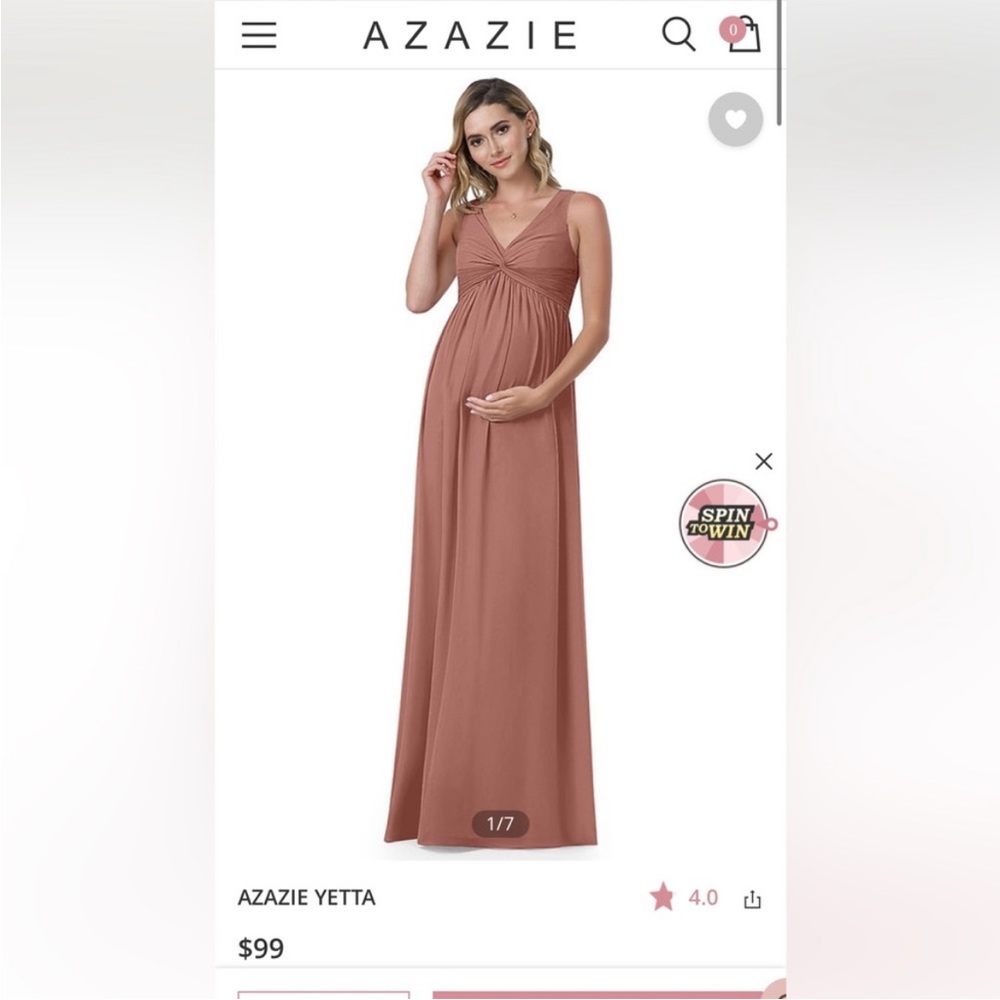 Dusty Rose
Size A8, Maternity Dress 
Alterations/Hemmed for 5’7 
Worn once!